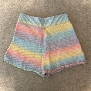 Rainbow Crochet Something Navy Shorts